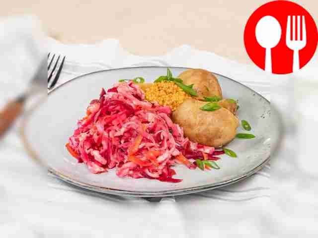 Sauerkraut with beets