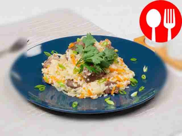 Рис с квашеной капустой