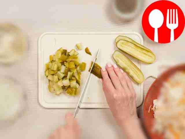 Prepare your ingredients. Chop the cabbage if...