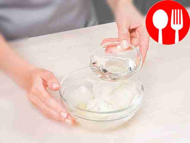 Prepare the marinade. Cut the onion into half...