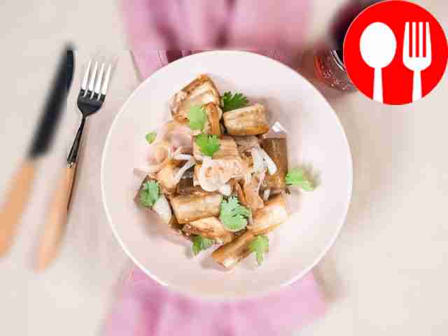 To enhance the taste of pickled eggplants,...