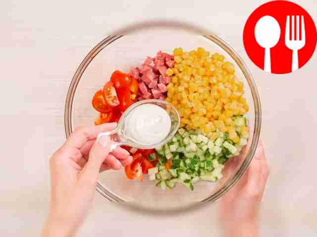 Mix and season the salad. Mix Korean carrots,...