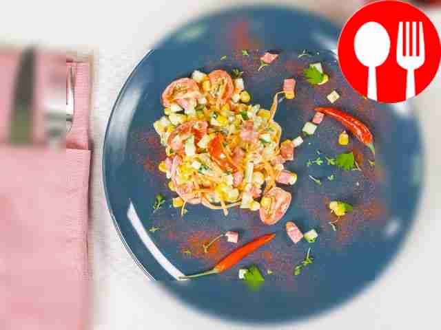 Sprinkle a serving plate with paprika, place...