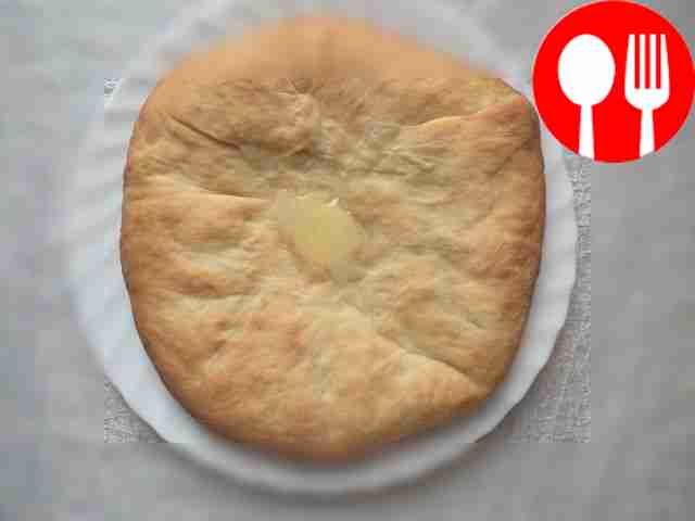Fragrant Ossetian pie with ualibach cheese