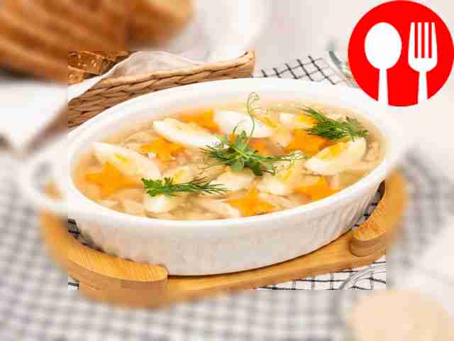 Jellied chicken with egg