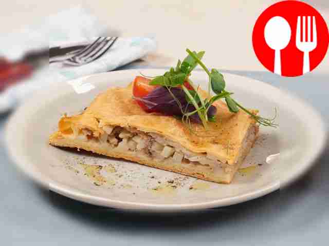 Песочный пирог с картошкой