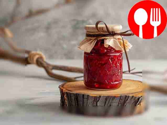Healthy jam with honey
