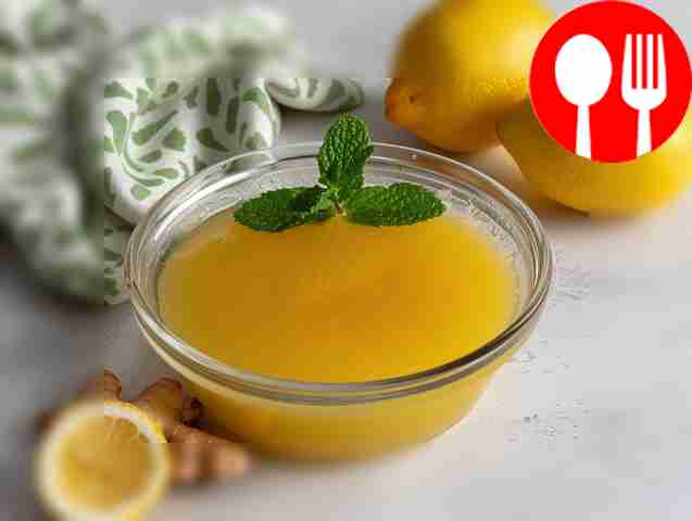 Healthy jam with lemon and ginger