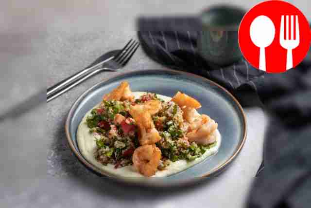 Табуле с креветками