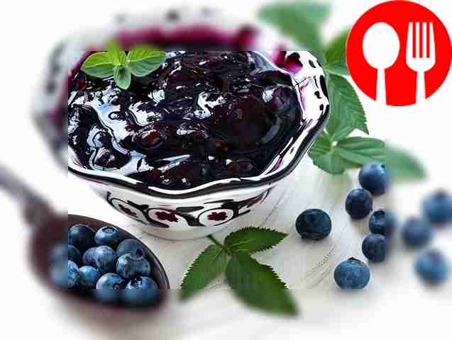 Simple blueberry jam