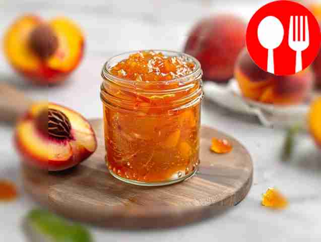 Простое персиковое варенье в микроволновке Easy peach jam in the microwave