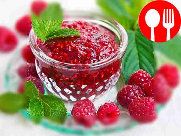 Малиновое варенье с мятой Raspberry jam with mint