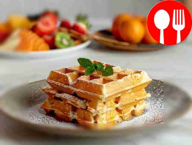 Нежные вафли с мягким творогом