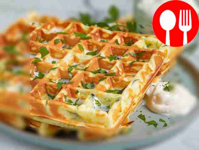 Полезные вафли из кабачков