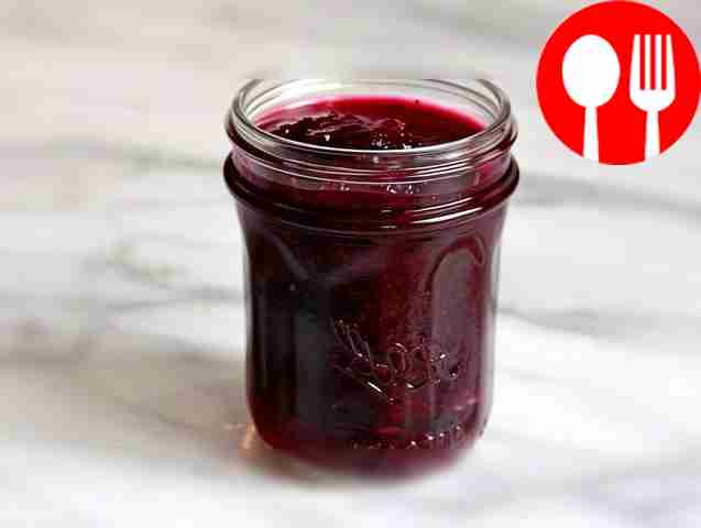 Pitted bird cherry jam
