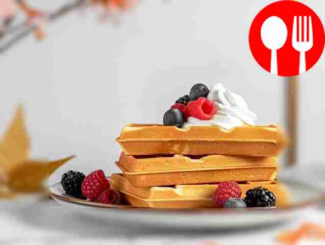 Классические вафли на молоке Classic waffles with milk