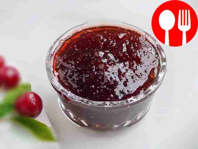Cherry confiture with starch