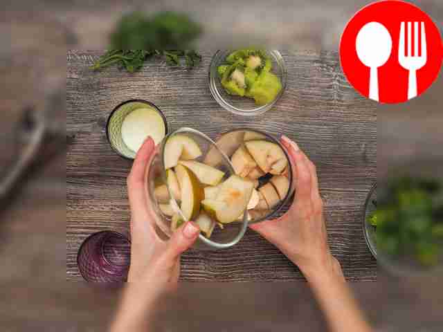 Take a blender bowl and place the chopped...