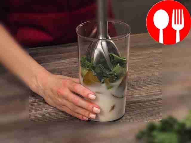 Turn on the device and grind the ingredients...