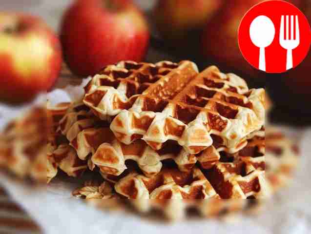 Классические яблочные вафли