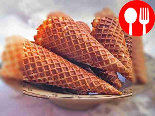 Домашние вафельные рожки