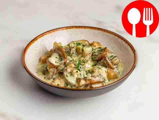 Подберезовики в сливочном соусе