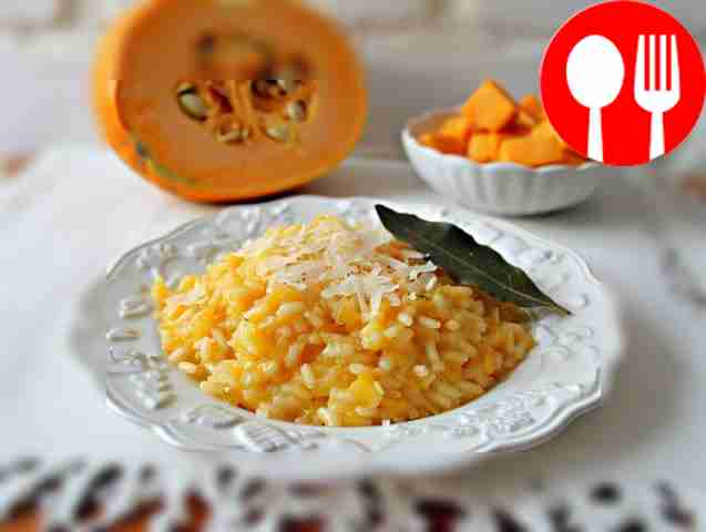 Солнечное ризотто с тыквой
