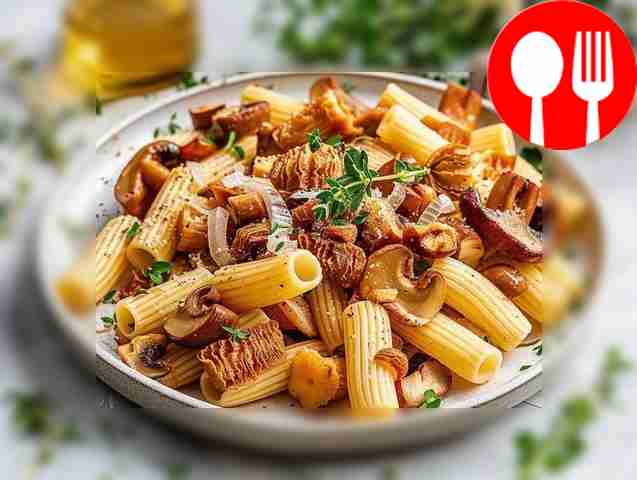Flavorful pasta with mushrooms