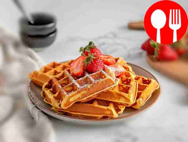 Простые сладкие вафли Simple sweet waffles