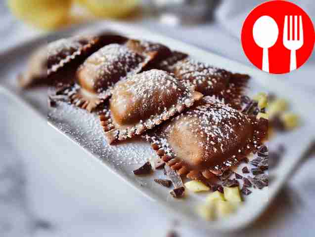 Chocolate ravioli