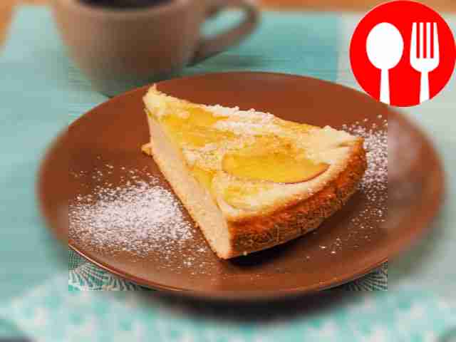 Яблочный бисквит Apple sponge cake