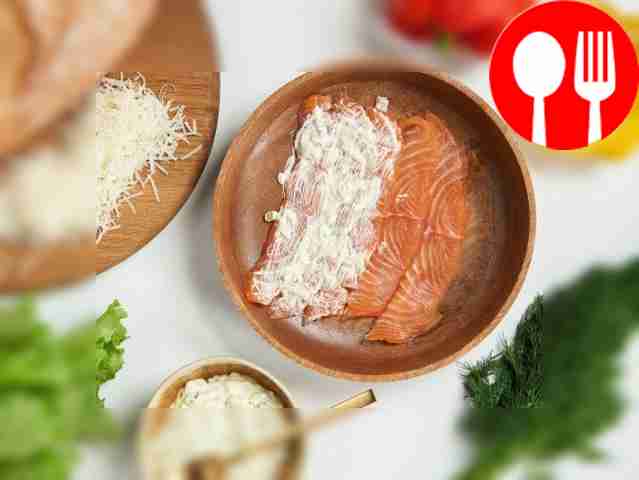 Make the sauce and marinate the salmon. Finely...