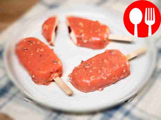 Эскимо-чизкейк с вишневой начинкой