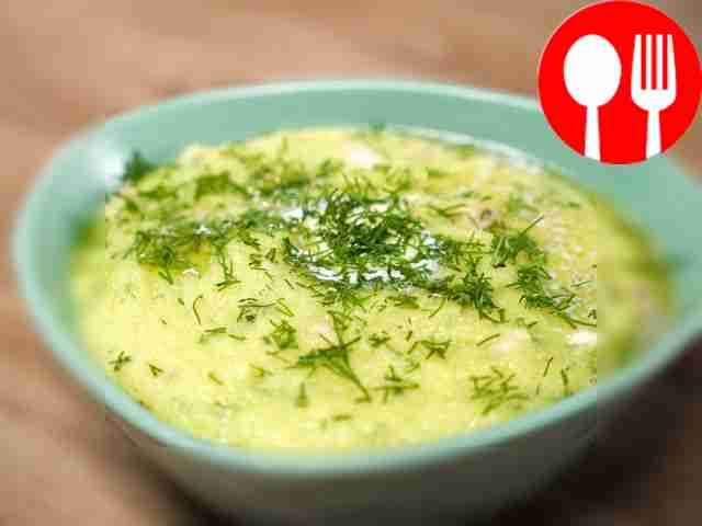 Манная каша с курицей