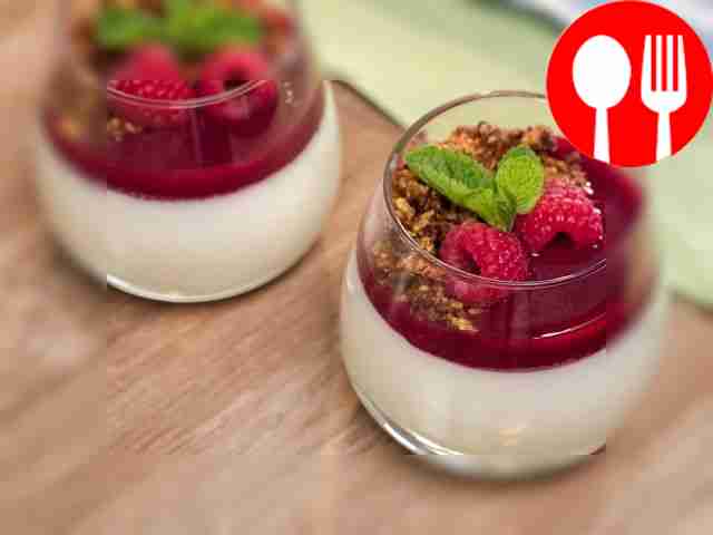 Панна-котта со вкусом сладких хлопьев