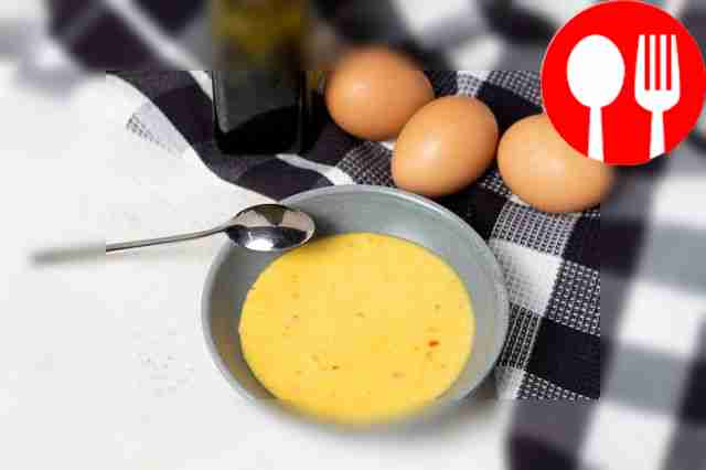 Homemade mayonnaise with yolks