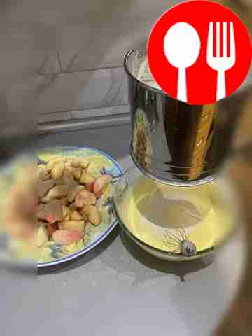 Combine the beaten whites and yolks with...