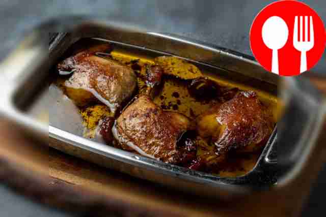 Duck legs confit with thyme, garlic and carrots