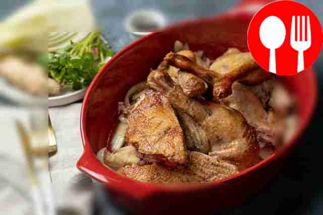 Marinated duck with fennel and orange