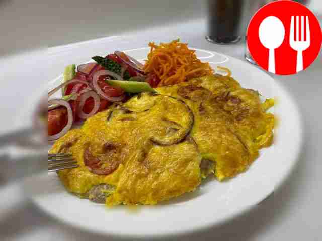 Meat under the cheese cap