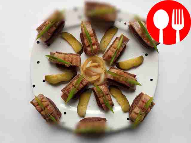 Herring marinated in soy sauce