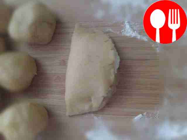 Form the dough into small equal-sized balls....