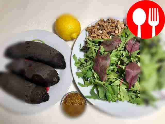 Boil or bake beets in the oven. When it cools...