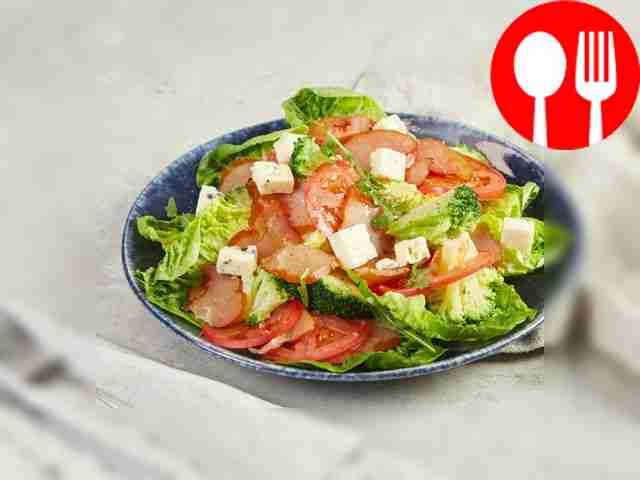 Chicken carpaccio with vegetables