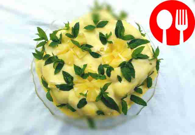 Необычный торт тирамису с ананасами