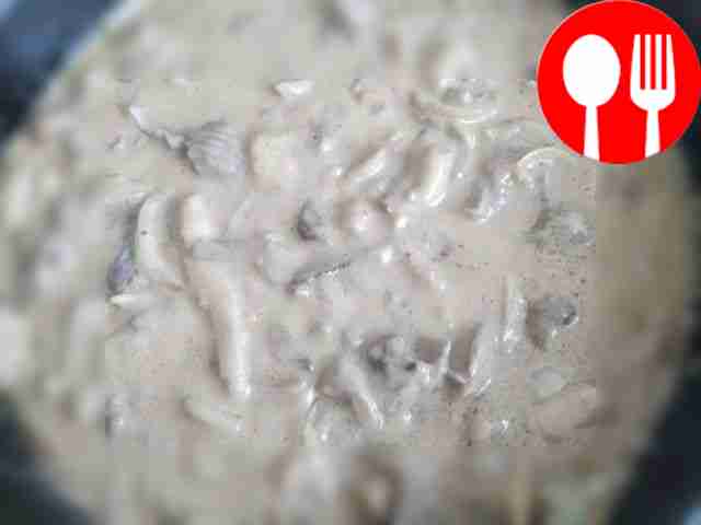 Add mushrooms to the meat and fry for about 5...