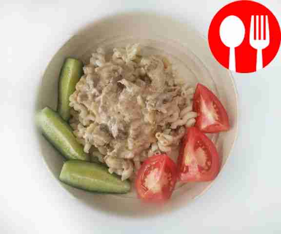 Oyster mushrooms with beef