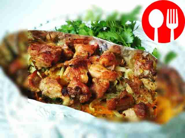 Delicious boats in foil