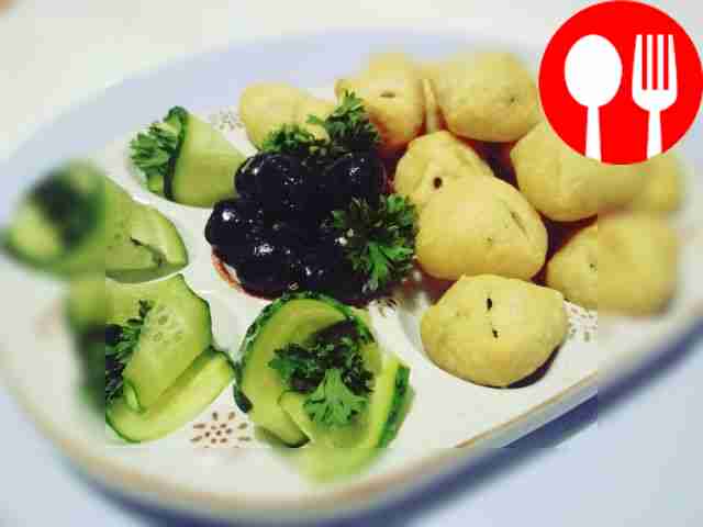 Delicious olives in the oven