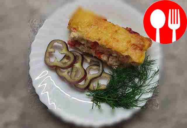 Пирог из лаваша и творога